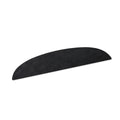 One black TESERY flannel front dashboard mat for legacy Tesla Model 3 and Model Y, shown alone on a pure white background.