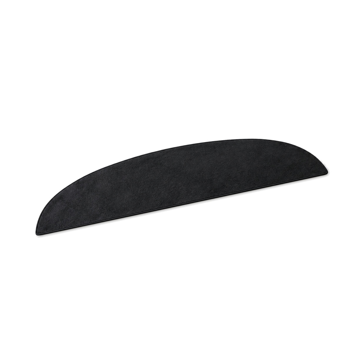 One black TESERY flannel front dashboard mat for legacy Tesla Model 3 and Model Y, shown alone on a pure white background.