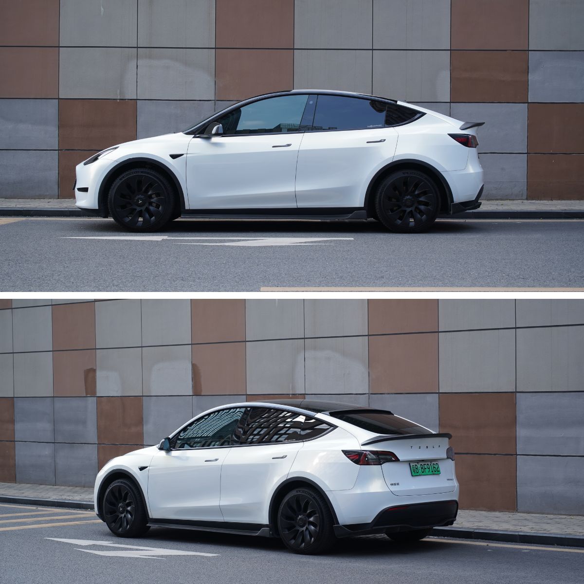 Tesla Model 3/Y Vスタイルカーボンファイバースポイラー