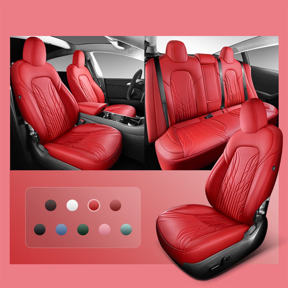 TESERY Nappa Leather Seat Covers for Model 3 Highland & Model Y Juniper - Tesery Official Store