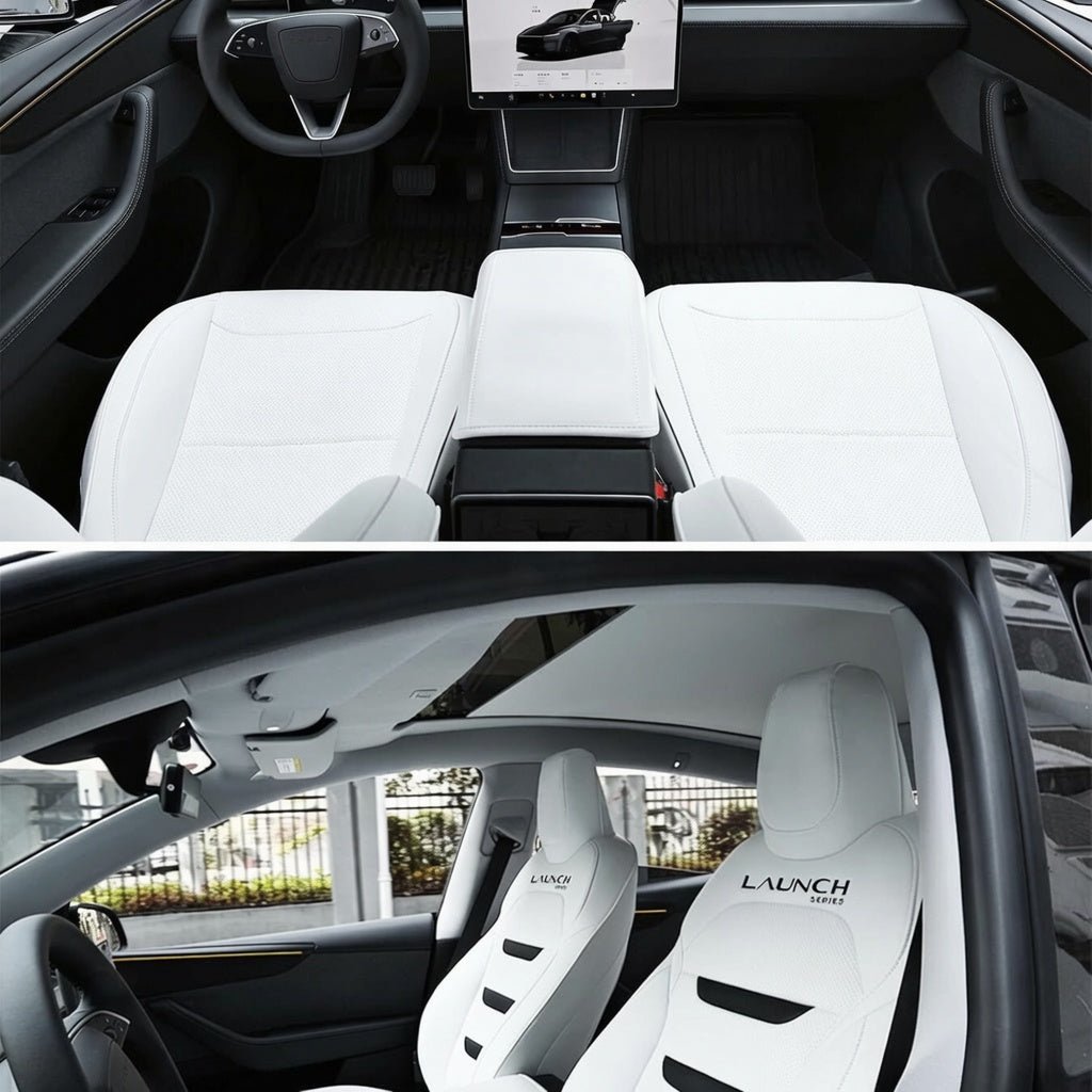 TESERY Nappa Leather Seat Covers for Tesla Model 3 & Model Y - Tesery Official Store