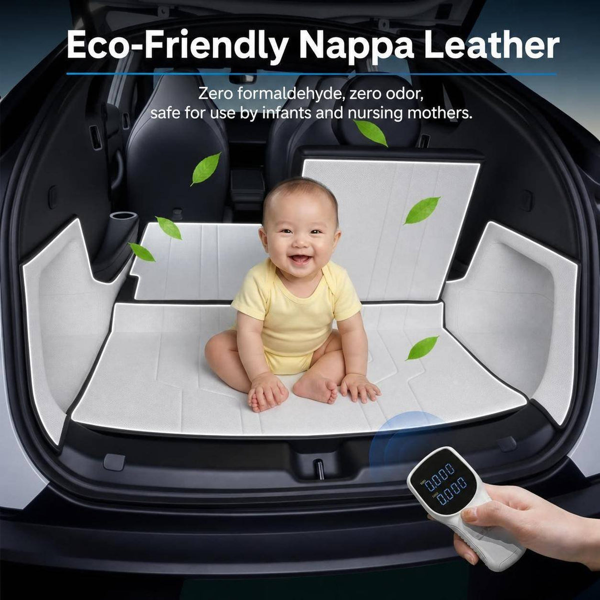 TESERY Nappa Leather Trunk Mats for Model YL 6-Seater (5PCS) - Tesery Official Store