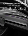 TESERY Real Dry Carbon Fiber Dashboard Cover Overlay for Model 3 Highland / Model Y Juniper - Tesery Official Store
