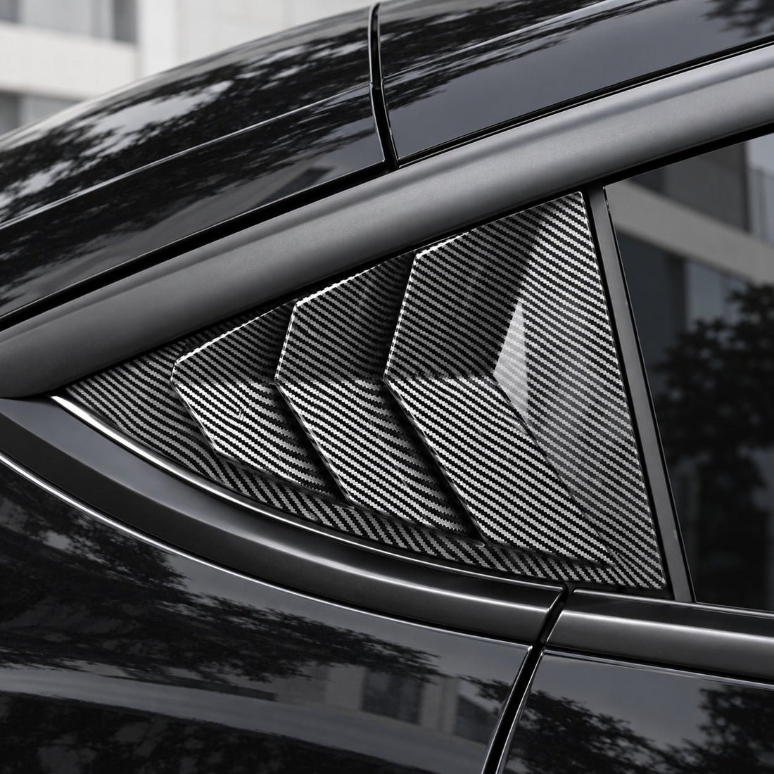 TESERY Rear Side Window Louvers Cover for Model Y | 3 Finishes | 2-Pack - Tesery Official Store