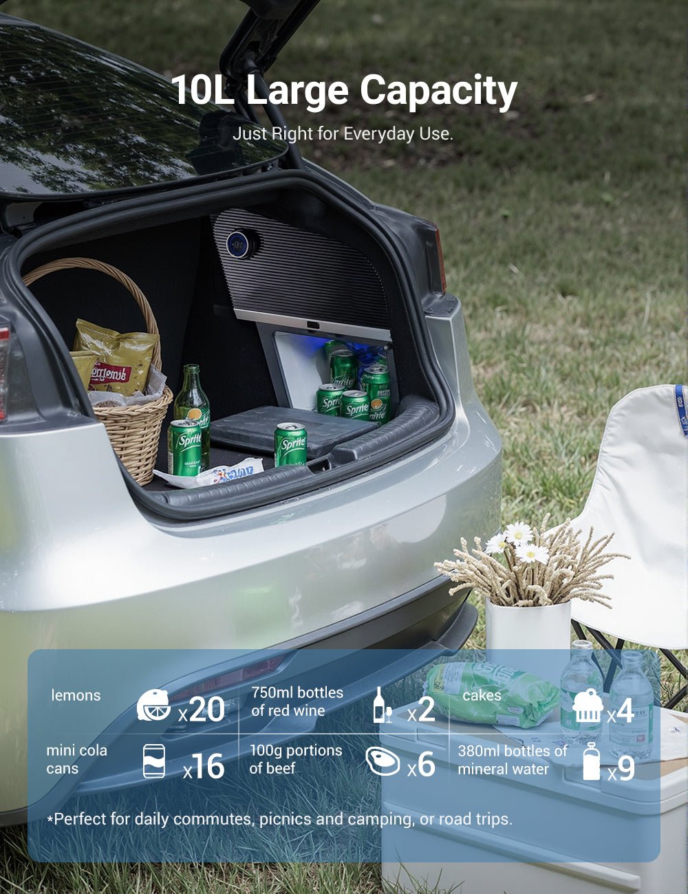 Tesla Model 3 Highland Refrigerator - Rear Trunk Car Fridge | TESERY