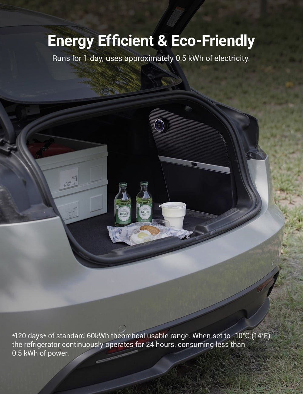 Tesla Model 3 Highland 冷蔵庫 - リアトランク カーフリッジ | TESERY