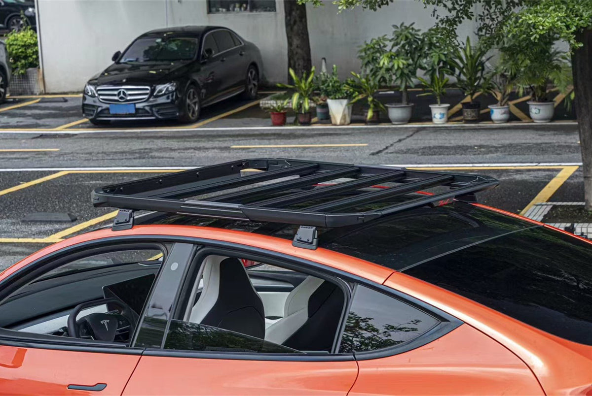 Model Roof Rack TESERY Roof Rack Cargo Platform for Tesla Model Y & Model Y Juniper