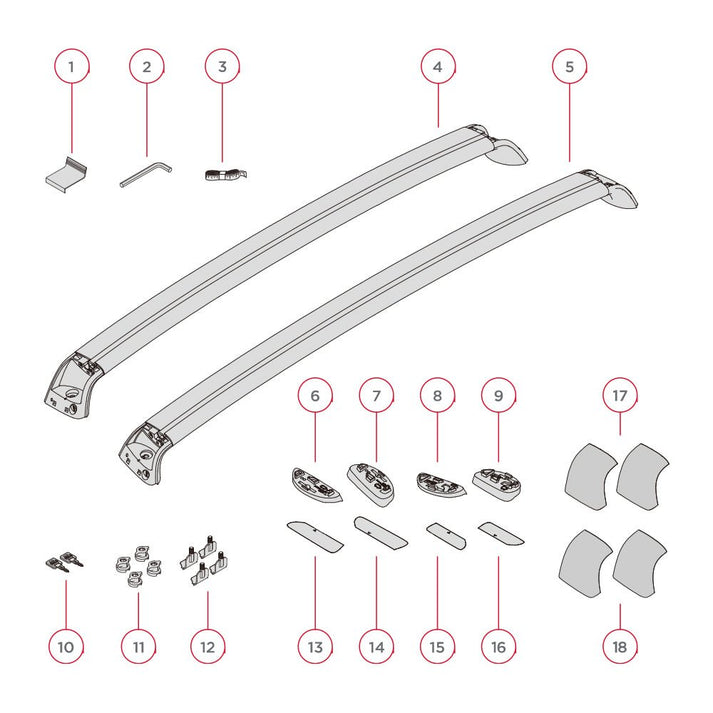 Model 3 Model Rack Tesla Roof Rack for Model Y & Model 3 Highland