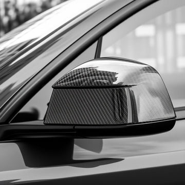TESERY Side Mirror Cover for Tesla Model Y Juniper ( OEM Style ) - Dry Carbon Fiber Exterior Mods - Tesery Official Store