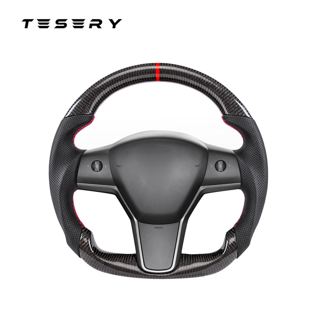 TESERY Sport Carbon Fiber Steering Wheel for Tesla Model 3 / Y - Tesery Official Store