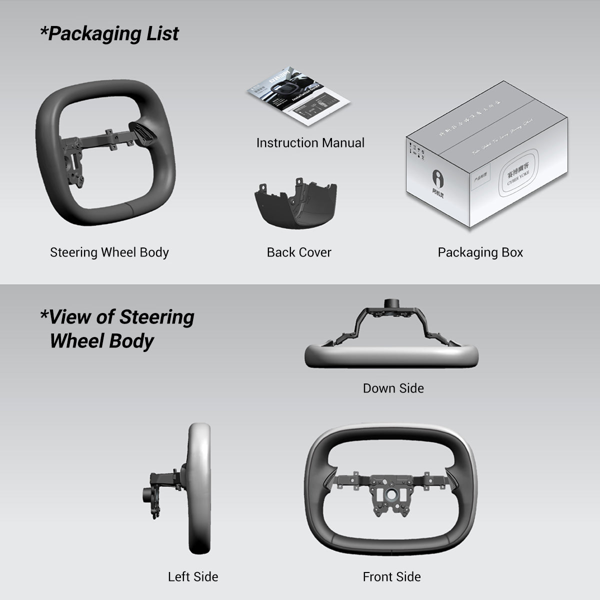 TESERY Starlink 4.0 Cyber Yoke Steering Wheel for Model 3 Highland - Tesery Official Store