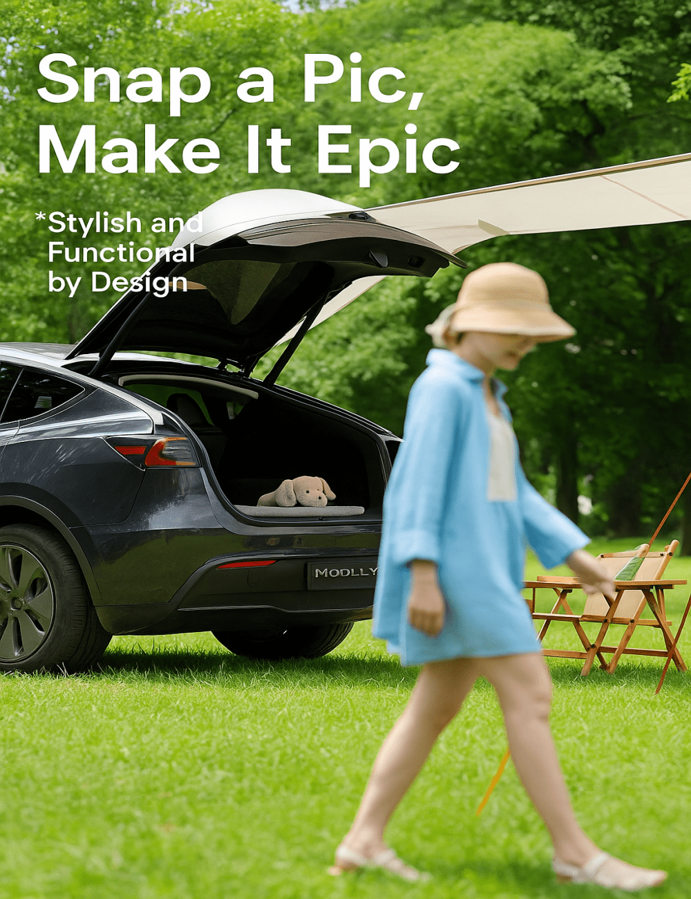 テスラ モデルY用テールゲートキャンプテント|簡単設置&カスタムフィット テスラ モデルY用テールゲートキャンプテント|簡単設置&カスタムフィット