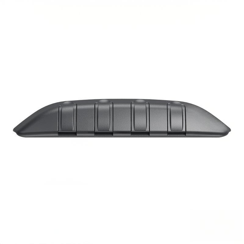 Single black TESERY seat-back hook organizer for Tesla Model 3/Y, with four hooks folded closed on a white background.