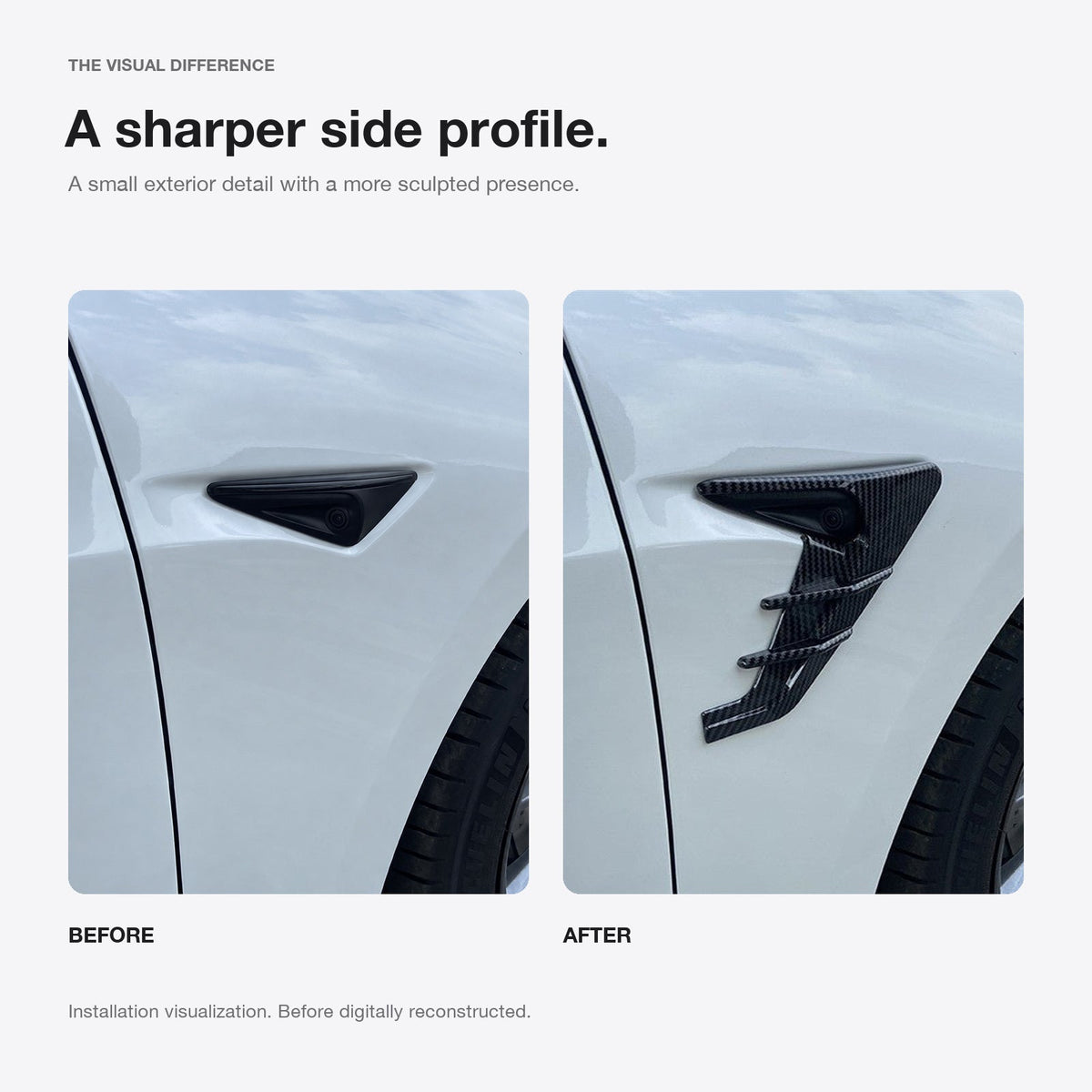 TESERY Thunder Side Camera Cover for Model 3/Y | 5 Colors - Tesery Official Store