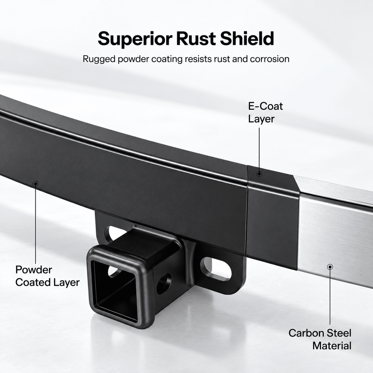 TESERY Trailer Tow Hitch for Model Y | 6500 lbs Capacity | No-Drill Install - Tesery Official Store