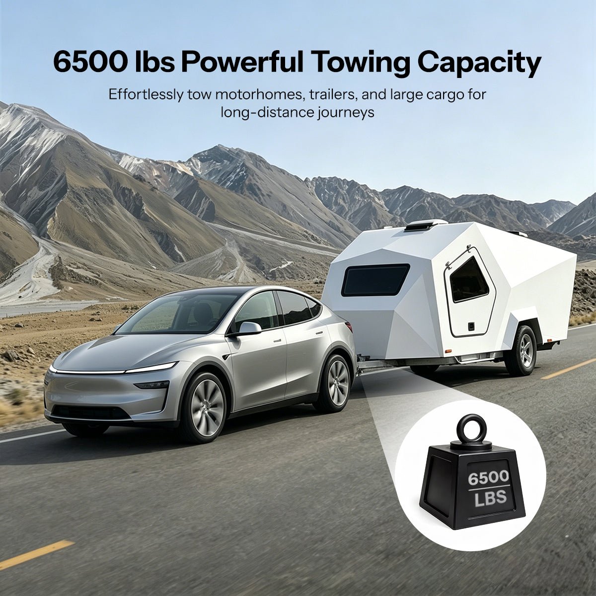 TESERY Trailer Tow Hitch for Model Y | 6500 lbs Capacity | No - Drill Install - Tesery Official Store