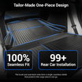 TESERY Trunk Mat With Backrest Mat for Tesla Model 3 Highland - Tesery Official Store