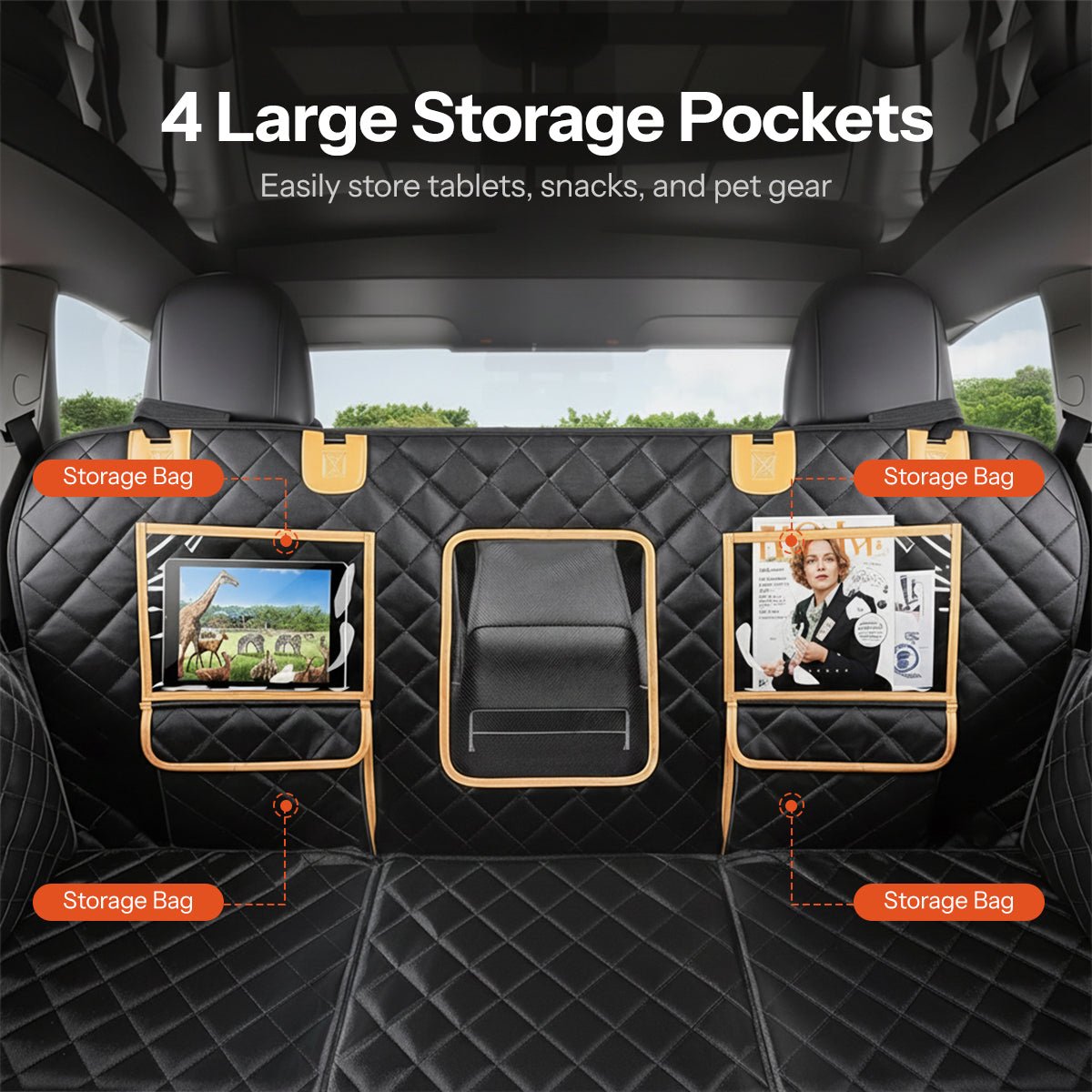 TESERY Upgraded Dog Seat Cover for Model Y | Waterproof | Mesh Window - Tesery Official Store