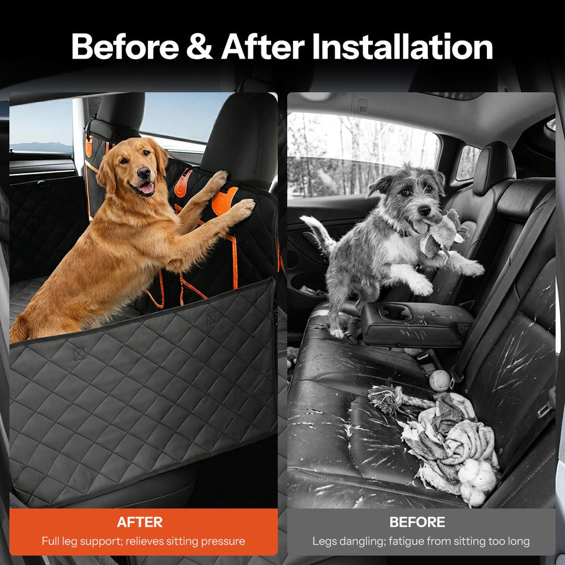 TESERY Upgraded Dog Seat Cover for Model Y | Waterproof | Mesh Window - Tesery Official Store