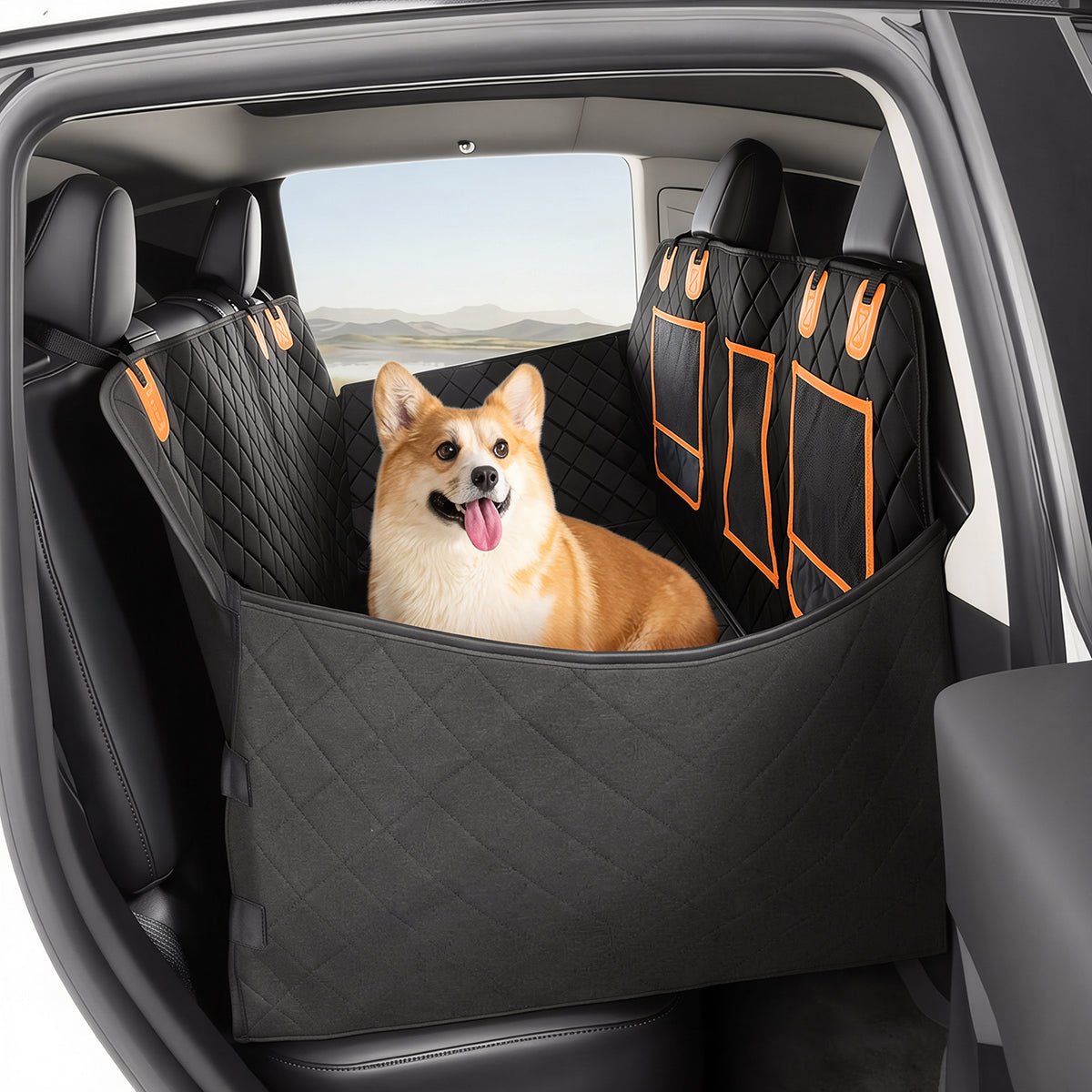 テスラ犬用シートカバー Model Y/3/S/X/Cybertruck用