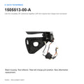 Rear view of the charge port door assembly with OE reference 1505513-00-A and mounting details