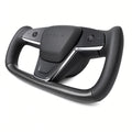 Touch Horn Carbon Fiber Yoke Steering Wheel for Model S / X 2021-2023 - Tesery Official Store