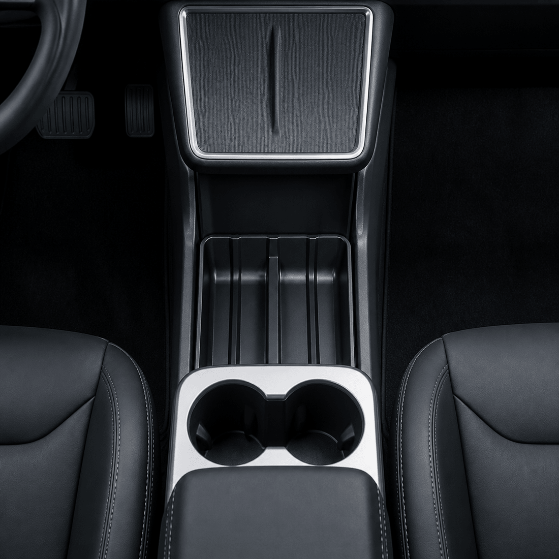 TPE Center Console Lower Storage Tray for Model Y Standard 2026+ - Tesery Official Store