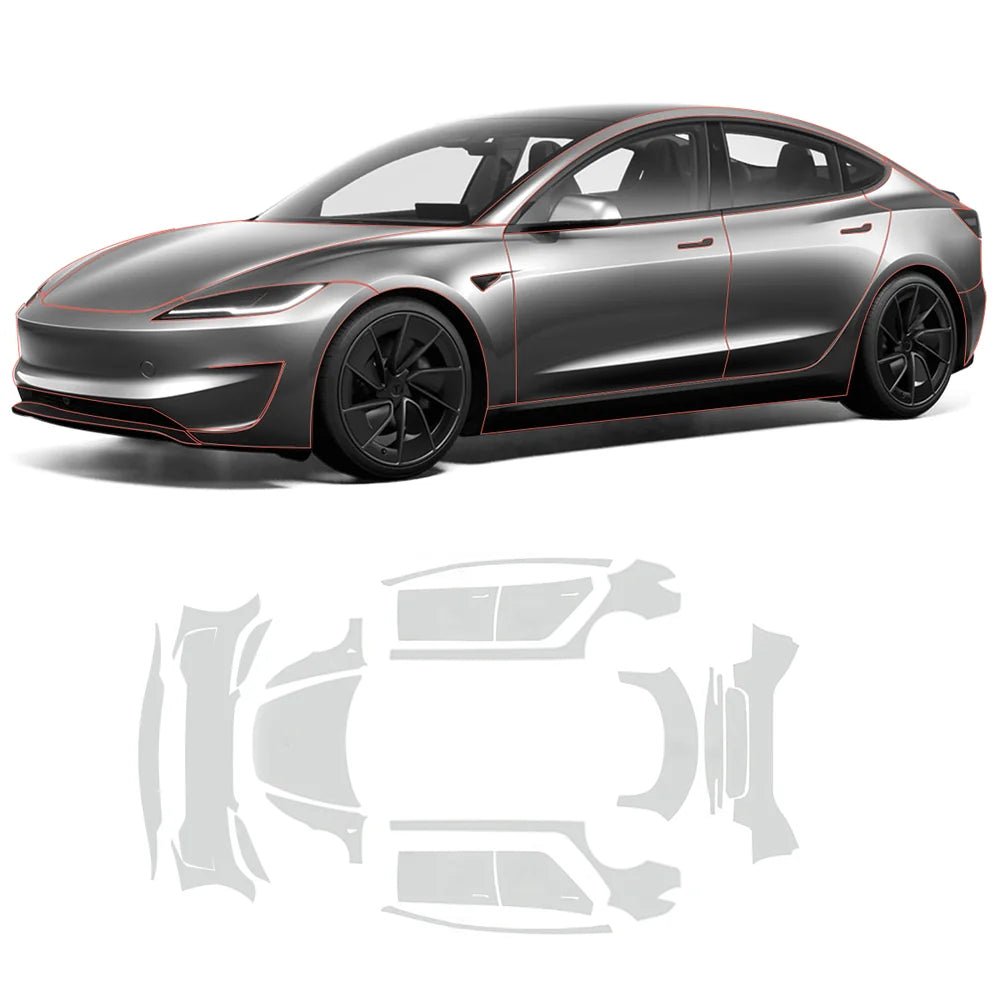 TPU Full Car Paint Protection Film (PPF) for Tesla Model 3 & Y - Tesery Official Store