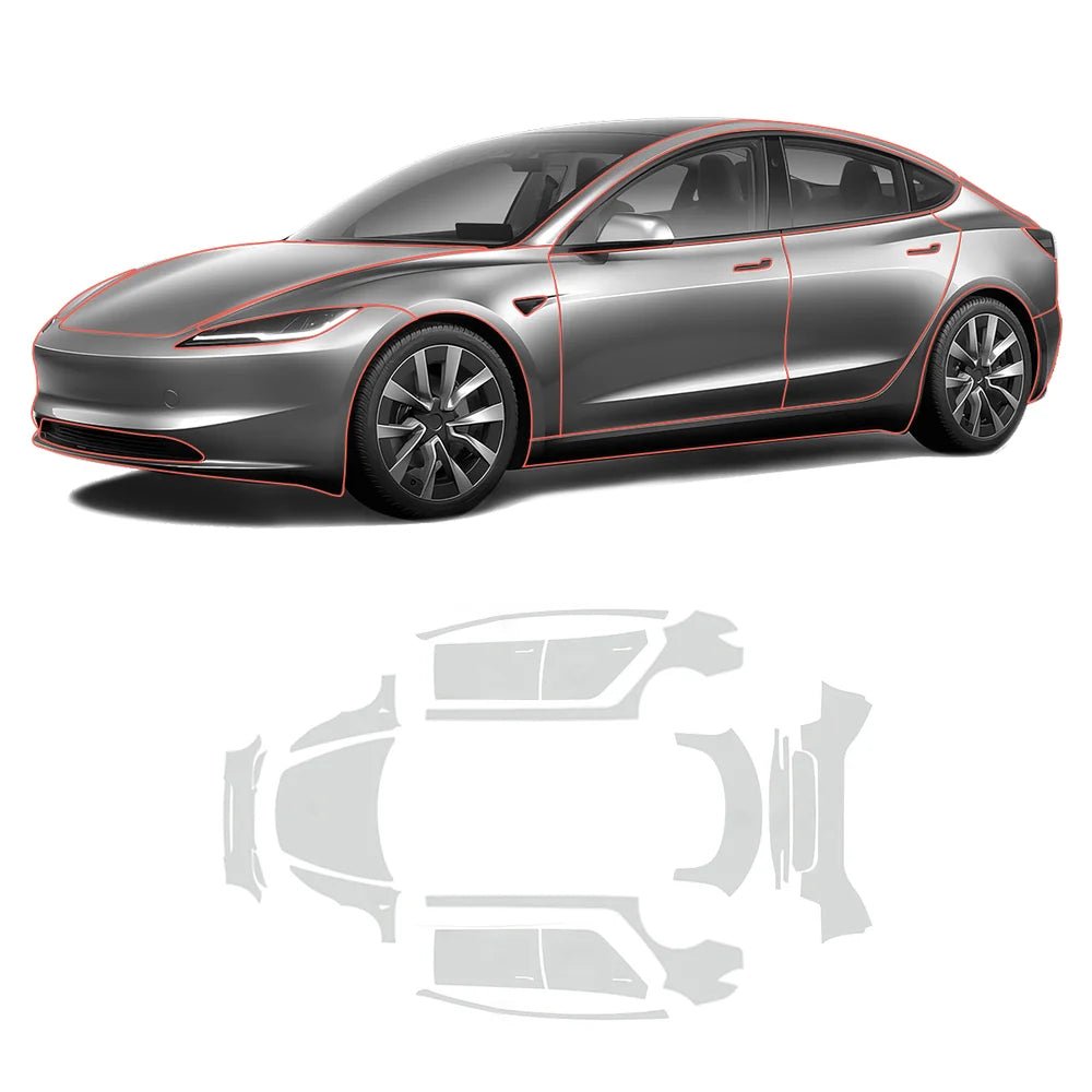 TPU Full Car Paint Protection Film (PPF) for Tesla Model 3 & Y - Tesery Official Store