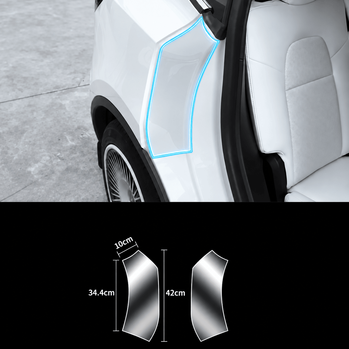 TPU Rear Inner Door Protection Film for Model Y Juiper / Model 3 Highland | PPF - Tesery Official Store