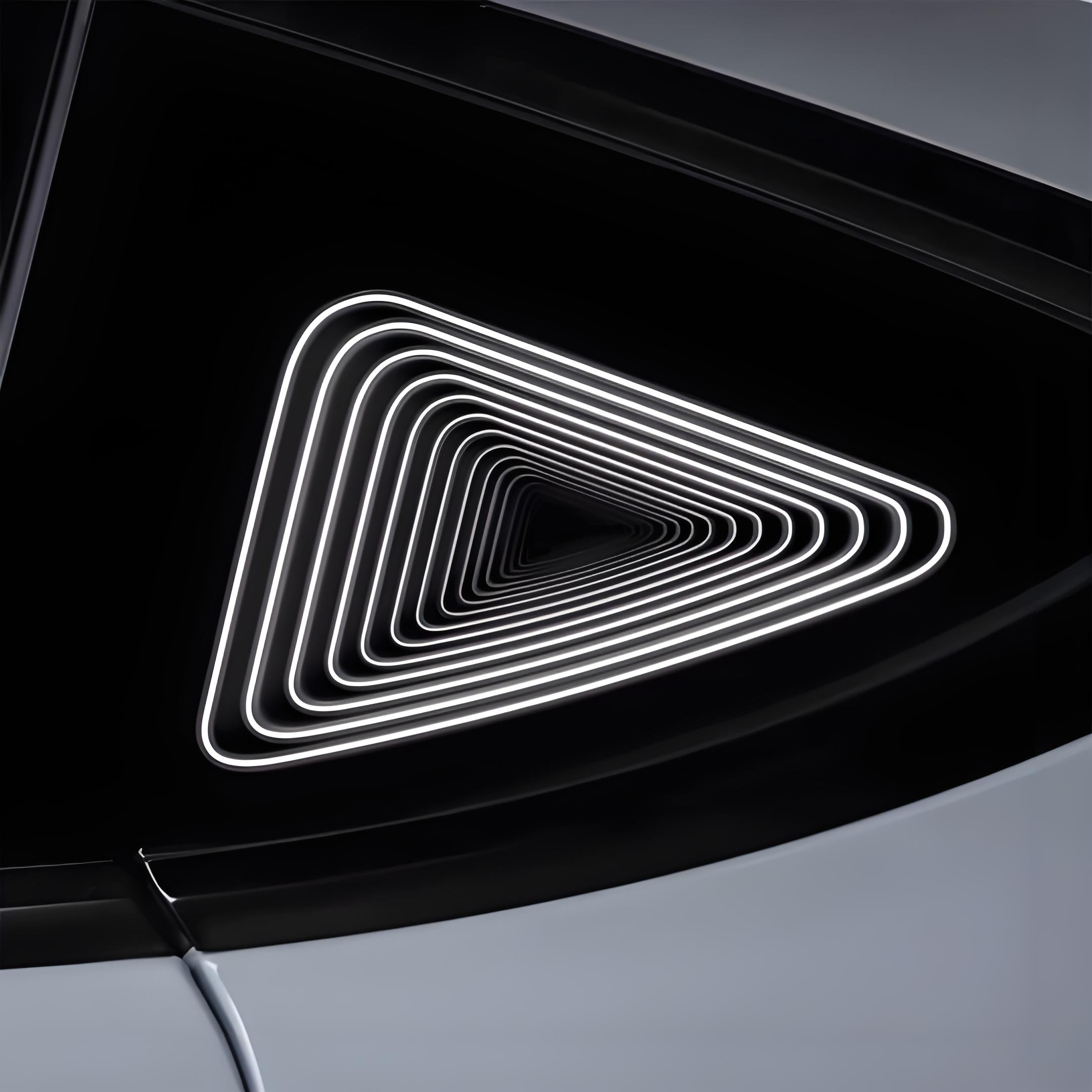 Tesela Triangular Tesla Model Y Triangle Window Ambient Light