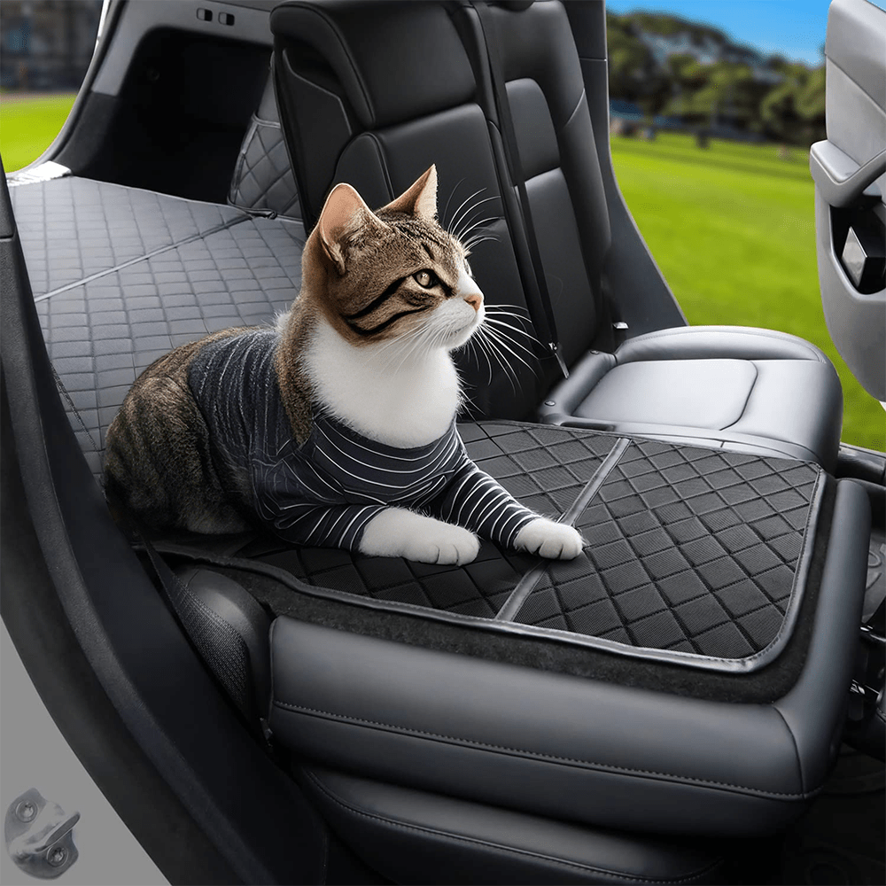 Protection Coffre Voiture Chien Pour Tesla Model Y - Tapis De Coffre Imperméable Antidérapant Durable Et Pliable
