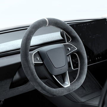 Tumbled Fur Steering Wheel Cover for Tesla Model 3 Highland