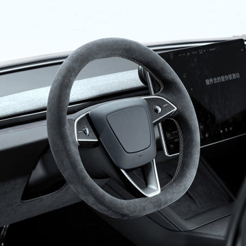 Tumbled Fur Steering Wheel Cover for Tesla Model 3 Highland
