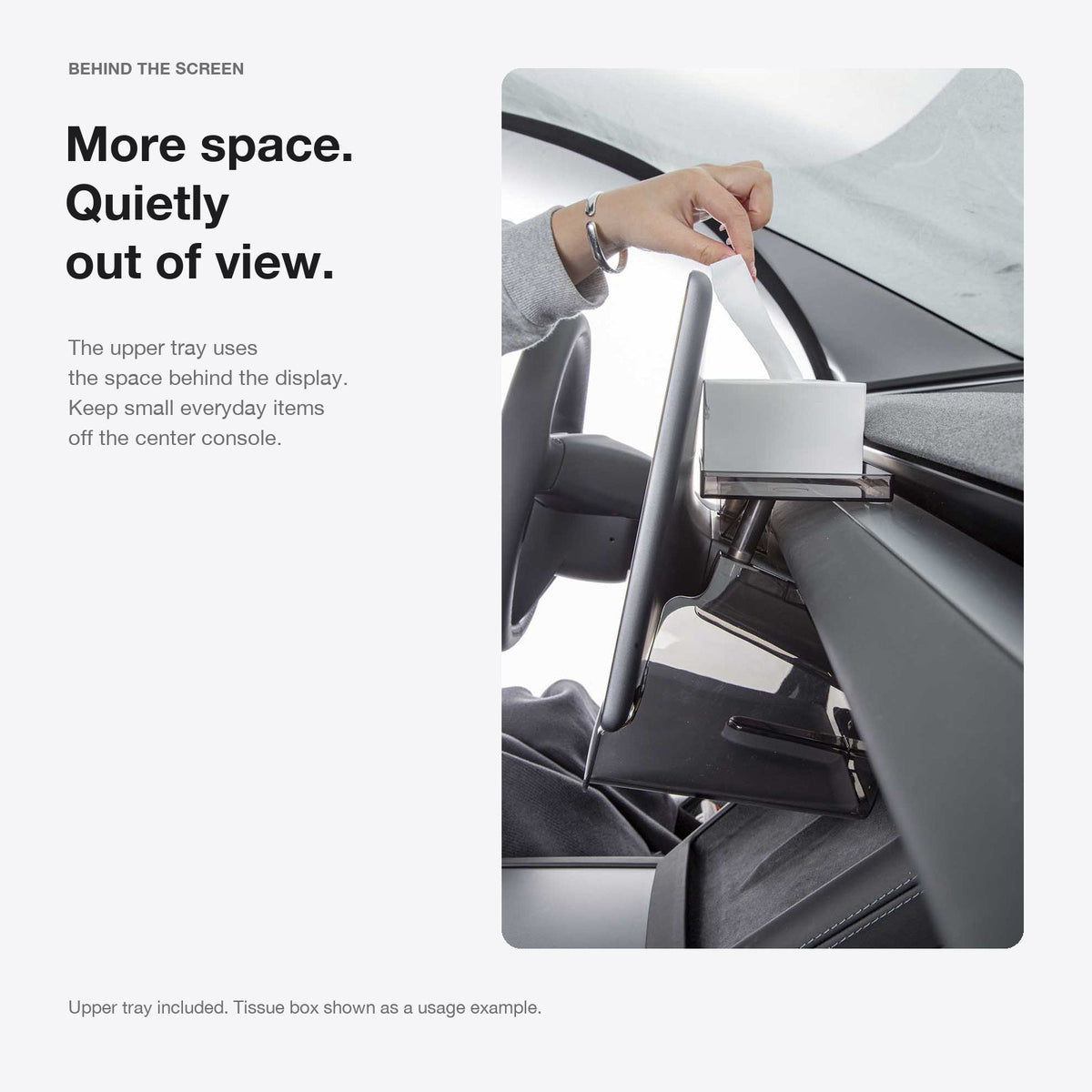 Under Center Screen Storage for Model 3 Highland / Model Y Juniper / Model YL - Tesery Official Store
