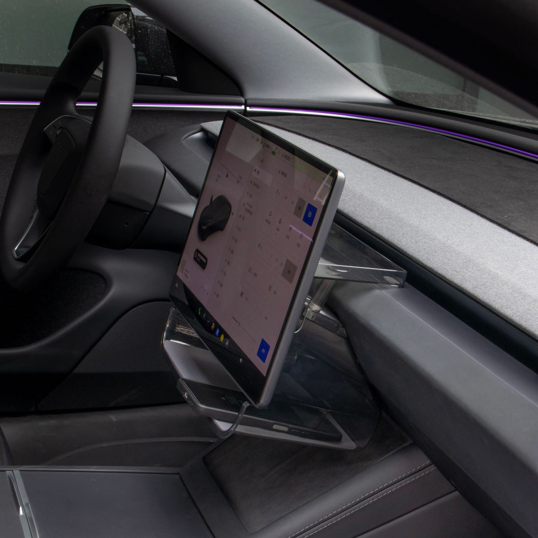 Under Center Screen Storage for Model 3 Highland / Model Y Juniper / Model YL - Tesery Official Store