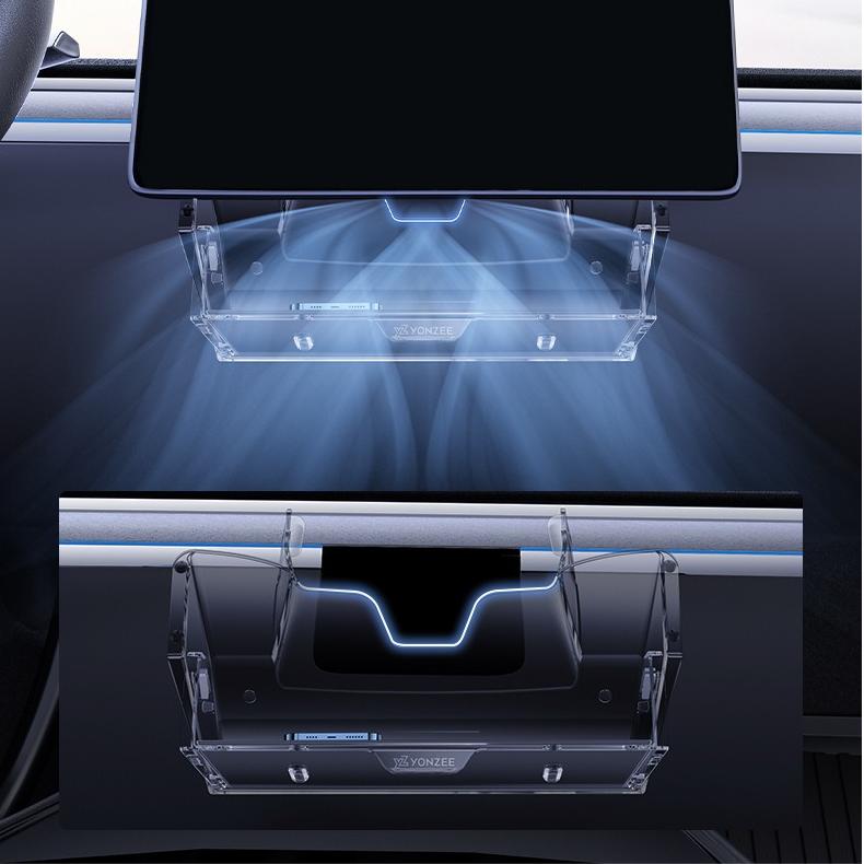 Under Screen Storage Organizer for Tesla Model Y Juniper & Model 3 Highland - Tesery Official Store