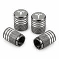 Valve Stem Caps 4 Pack Fit Suitable for Tesla 3/Y/S/X 2017-ON - Tesery Official Store