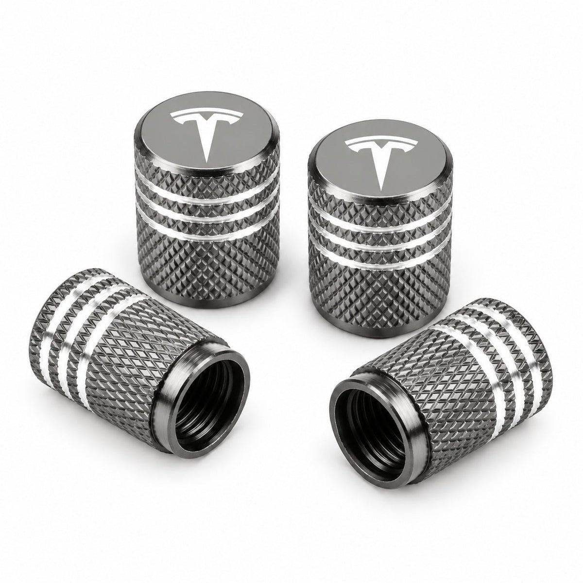 Valve Stem Caps 4 Pack Fit Suitable for Tesla 3/Y/S/X 2017-ON - Tesery Official Store