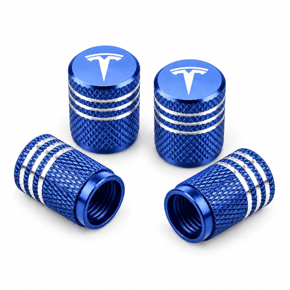 Valve Stem Caps 4 Pack Fit Suitable for Tesla 3/Y/S/X 2017-ON - Tesery Official Store