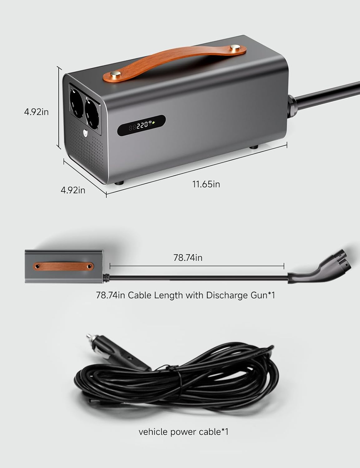 Vehicle to load EV Discharger for Model Y/3/X/S - Tesery Official Store