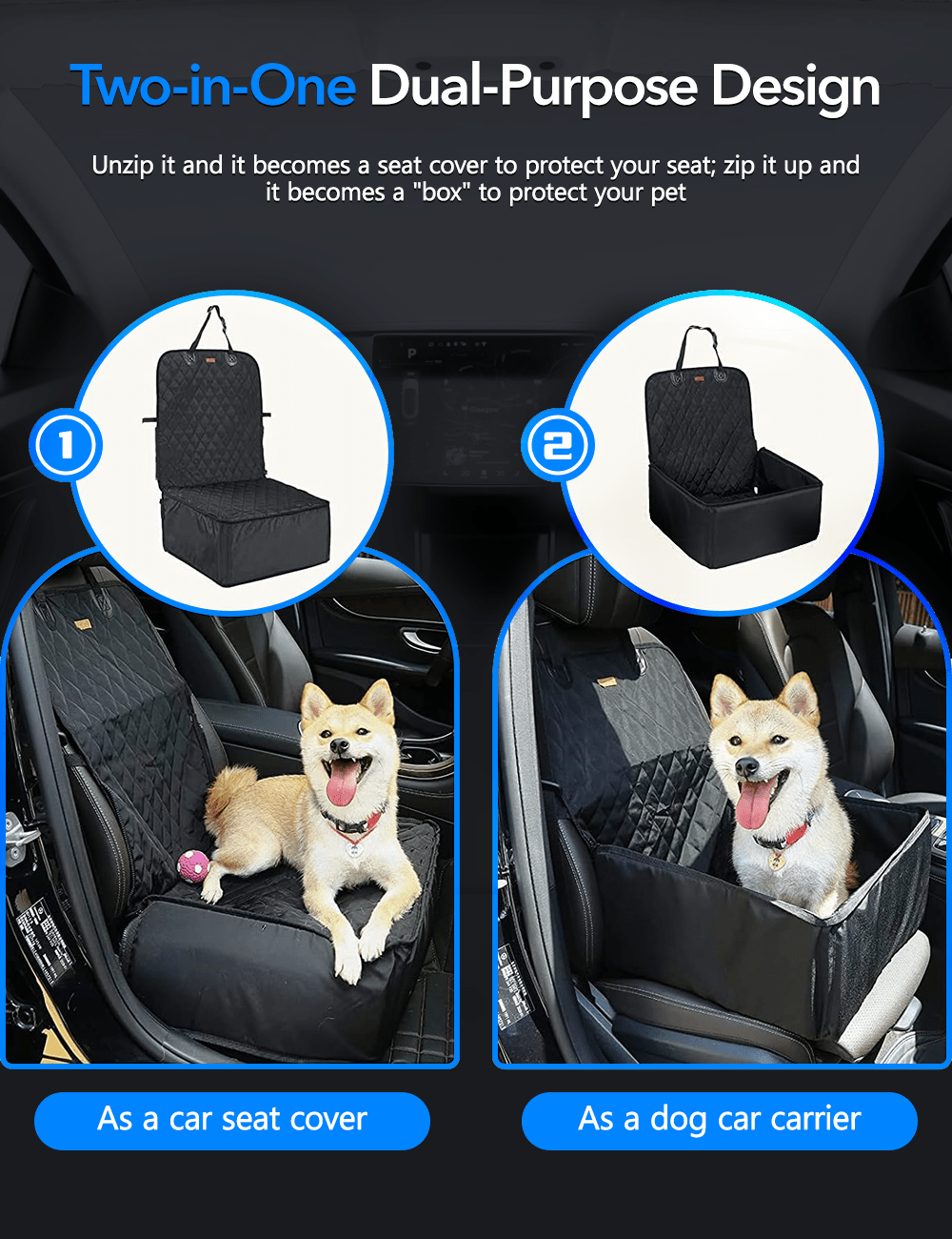 テスラ モデルY/3/S/X/サイバートラック用防水カー犬用シートカバー テスラ モデルY/3/S/X/サイバートラック用防水カー犬用シートカバー