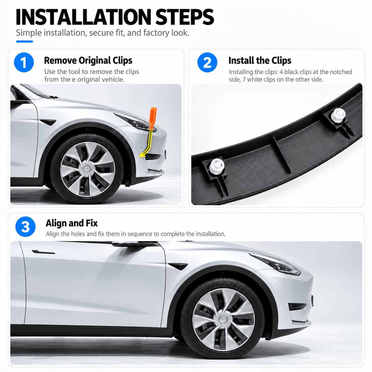 Wheel Arch Trim for Tesla Model Y (2020-2024) - Tesery Official Store