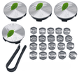 Wheel Center Cap Kit with Puller for Model 3/Y/S/X | 4 Hub Caps + 20 Lug Nut Covers - Tesery Official Store