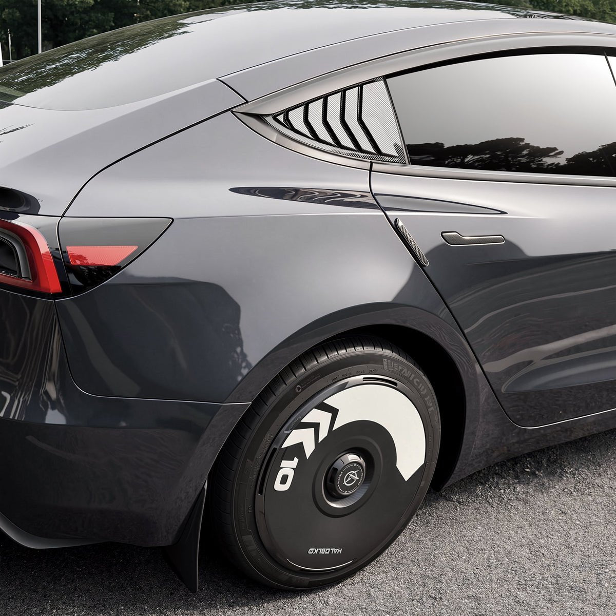 ウィンドウバイザー レインガード Model 3 Y 4ピースセット 3M接着剤