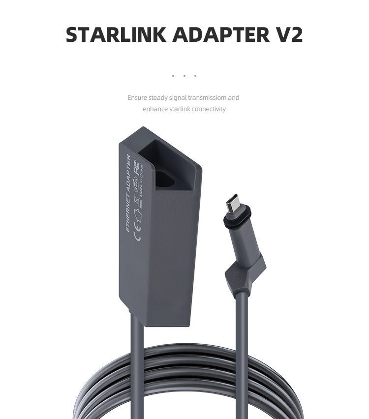 Wired Connection to RJ45 for Starlink Gen 2 Ethernet Adapter - Tesery Official Store