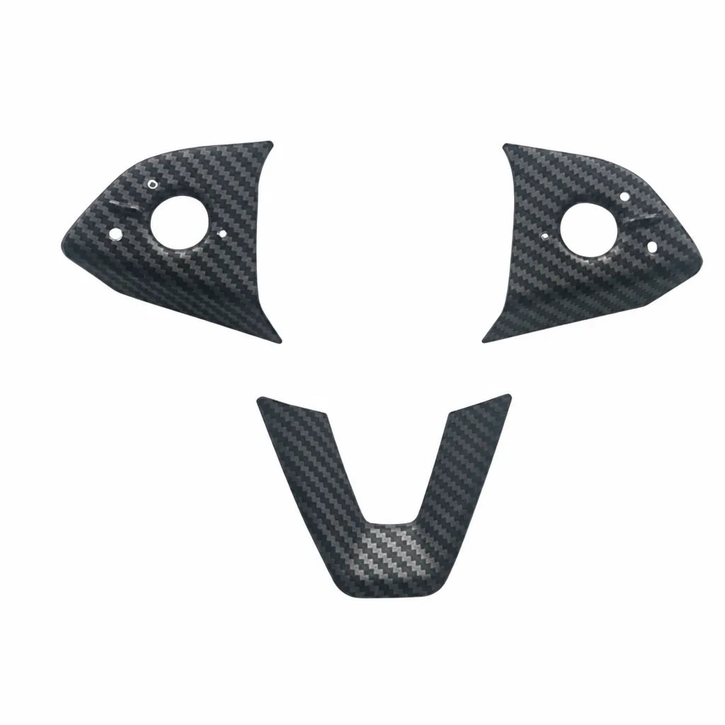 ABS Steering Wheel Button & V-Shape Trim Cover for Tesla Model Y ...