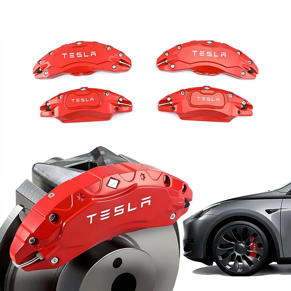 4pcs/set Brakes Caliper Covers Tesla Model 3 2024 2025 Accessories with Decal | UK 4pcs/set Brakes Caliper Covers Tesla Model 3 2024 2025 Accessories with Decal | UK