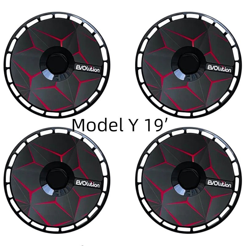18' 19' Hub Caps Personalized Stickers For Tesla Model 3 2017-2023.10 & Model Y 2020-2024 - Tesery Official Store