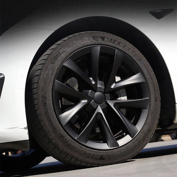 18 'tapas de rueda S estilo a cuadros para Tesla modelo 3 2017-2024(4pcs)